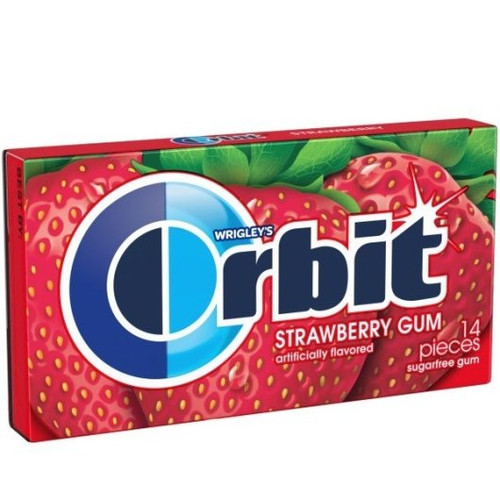 Orbit Strawberry Gum Remix, 14 Pieces Per Pack - 12 Packs Per Box, 14 Piece, 12 Per Box, 12 Per Case