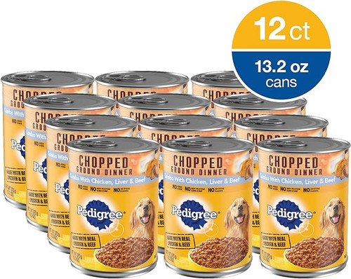 Pedigree Chicken And Beef Dinner, 13.2 Ounces, 12 Per Case