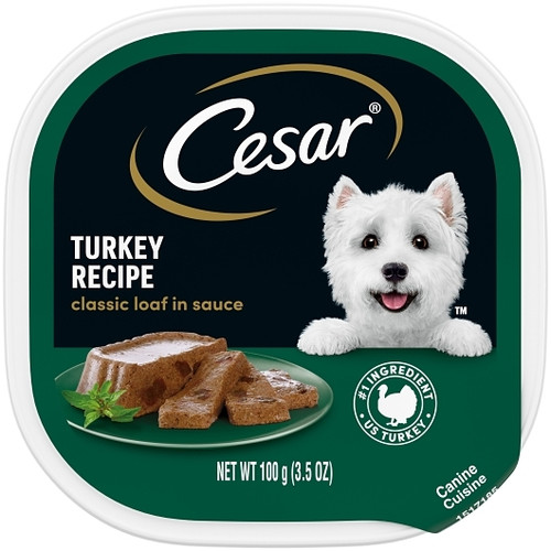 Cesar Canine Cuisine With Turkey In Meaty Juices, 3.5 Ounce, 24 Per Case