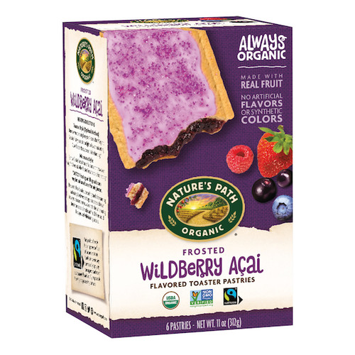 Nature s Path Wildberry Acai Frosted Toaster Pastry, 11 Ounces, 12 Per Case