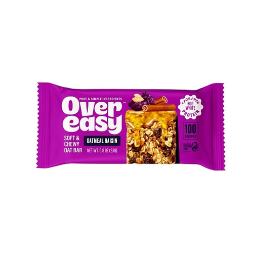 Over Easy Oatmeal Raisin Mini Breakfast Bar, 0.8 Ounce, 20 Per Box, 12 Per Case