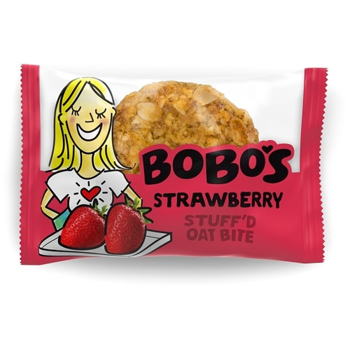 Bobo s Oat Bars Strawberry Stuff d Bars, 1.3 Ounce, 25 Per Box, 3 Per Case