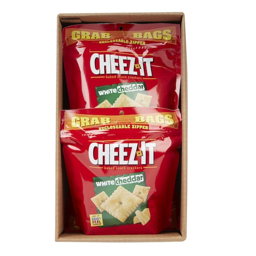 Cheez-It Grab Bag Reclosable White Cheddar Crackers, 7 Ounces, 6 Per Case