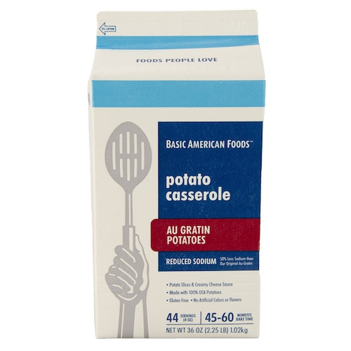 Basic American Foods Whipp Au Gratin Potato Casserole With Sauce, 2.25 Pound, 6 Per Case