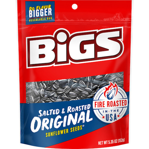 Bigs Original Roasted & Salted Sunflower Seeds , 5.35 Ounce, 48 Per Case