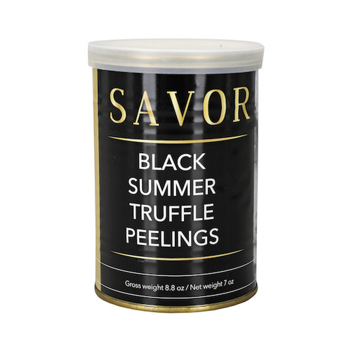 Savor Imports Black Summer Truffle Peelings Plastic Shaker Jar, 7 Ounce, 6 Per Case