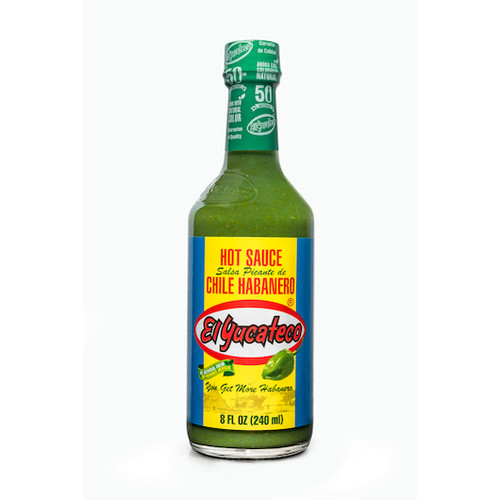 El Yucateco Green Chile Habanero Hot Sauce, 8 Fluid Ounce, 12 per case