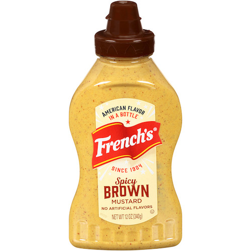 Frenchs Deli Style Spicy Brown Mustard, 12 Ounce, 12 per Case