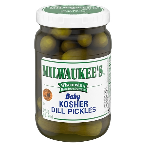 Milwaukee Kosher Baby Dill Pickle, 32 Fluid Ounce, 12 Per Case