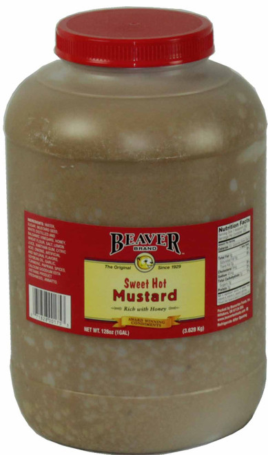 Beaver Sweet Hot Mustard Bulk, 8 Pound, 4 Per Case