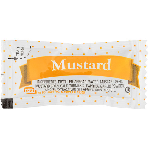 Portion Pac Mustard Packet, 5.5 Gram, 200 per case