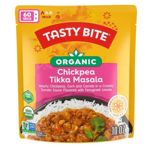 Tasty Bite Organic Chickpea Tikka Masala, 10 Ounce, 48 Per Case