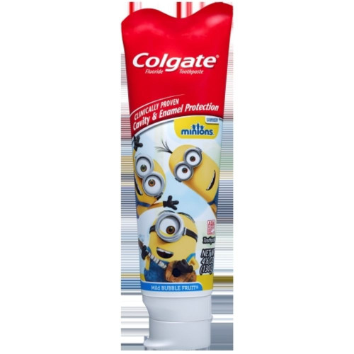 Colgate Junior Toothpaste, Mild Bubble Fruit Flavor, Minions, 4.6 oz\