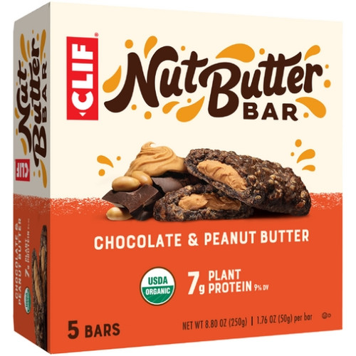 Clif Bar Nut Butter Bar Chocolate Peanut Butter, 8.8 Ounce, 6 Per Case