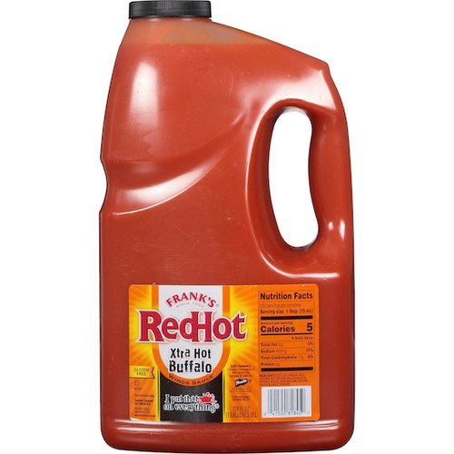 Frank s Redhot Extra Buffalo Wing Hot Sauce Bulk, 1 Gallon, 4 Per Case