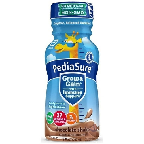 PediaSure Complete Balanced Nutrition Chocolate Shake, 8 Fluid Ounce, 24 Per Case