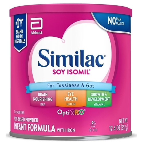 Similac Soy Isomil Early Shield Powder Infant Formula, 4 Ounce, 6 Per Case