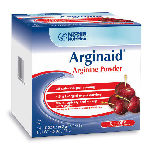 Arginaid Nestle Cherry Arginine Powder Packets, 0.32 Ounce, 14 Per Box, 4 Per Case