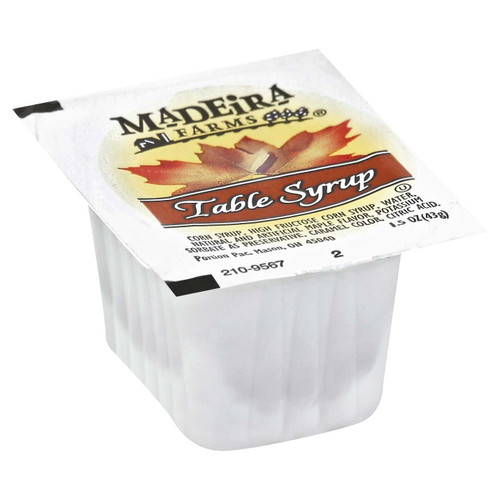 Madeira Farms Syrup, 1.5 Ounce, 100 Per Case