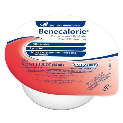 Benecalorie Unflavored Shipper, 1.5 Fluid Ounces, 24 Per Case