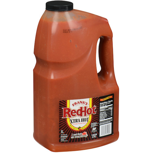 Frank s Redhot Extra Cayenne Pepper Hot Sauce, 1 Gallon, 4 Per Case