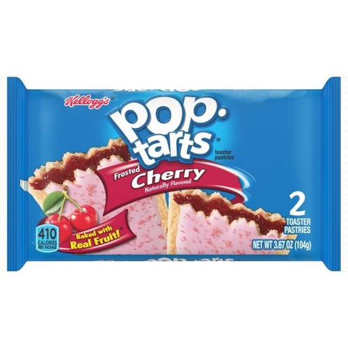 Kellogg s Pop-Tarts Frosted Open & Fold Display Cherry Pastry, 3.3 Ounces, 6 Per Box, 12 Per Case