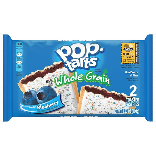 Kellogg s Whole Grain Frosted Blueberry Pastry, 3.3 Ounce, 6 Per Box, 12 Per Case