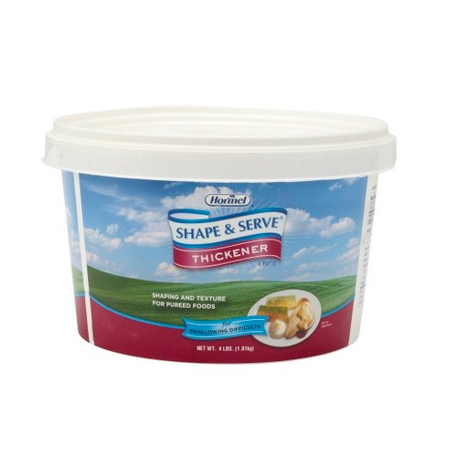 Hormel Health Labs Shape and Serve Food Thickener Puree, 4 Pound, 2 Per Case