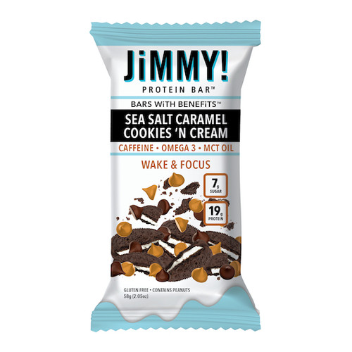Jimmybar! Sea Salt Caramel Cookies 'N Cream, 2.05 Ounce, 144 Per Case