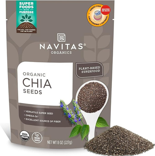 Navitas Organics Chia Seeds, 8 Ounce, 12 Per Case