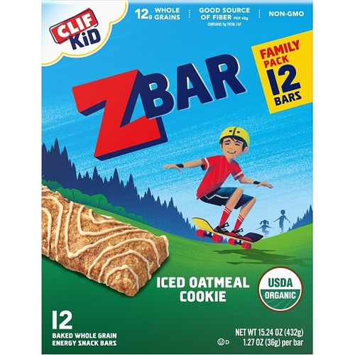 Zbar Non Gmo Iced Oatmeal Cookie Energy Bar, 1.27 Ounce, 72 Peer Case