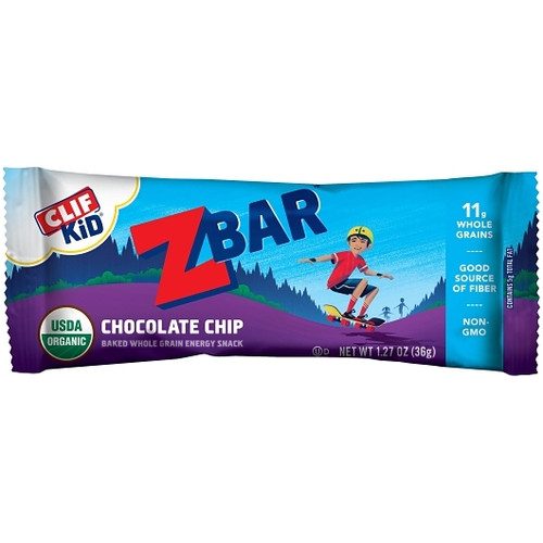 Clif Kid Zbar Kids Chocolate Chip, 1.27 Ounce, 18 Per Box, 9 Per Case