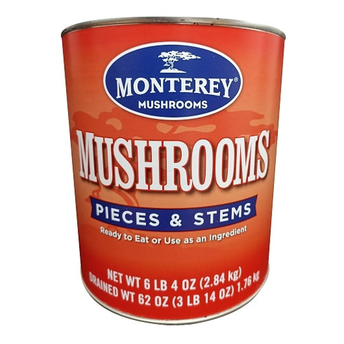 Monterey Mushrooms Pieces And Stems, 100 Ounce, 6 Per Case