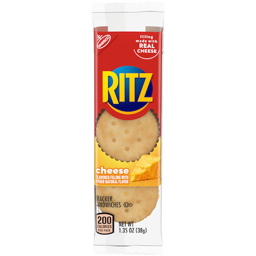 Ritz Nabisco Cheese Cracker Sandwich, 1.35 Ounce, 8 Per Box, 14 Per Case