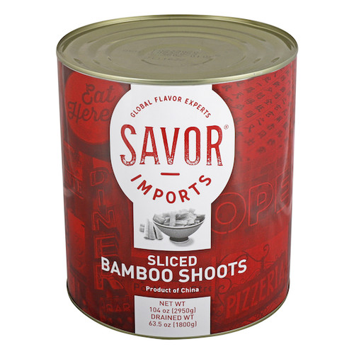 Savor Imports Sliced Bamboo Shoots, 10 Each, 6 Per Case