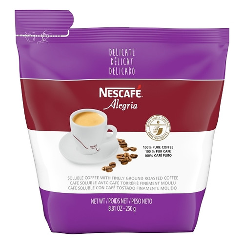 Nescafe Alegria Delicate Pure Coffee, 8.82 Ounces, 4 Per Case