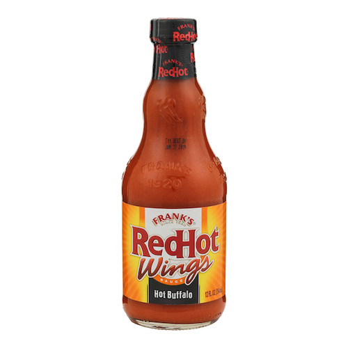 Frank's Redhot Buffalo Wing Hot Sauce Bottle, 12 Fluid Ounce, 12 Per Case
