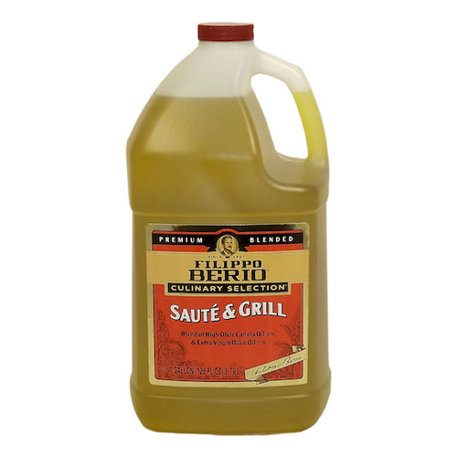 Filippo Berio Saute and Grill Canola Oil and Extra Virgin Olive Oil Blend, 1 Gallon, 3 Per Case