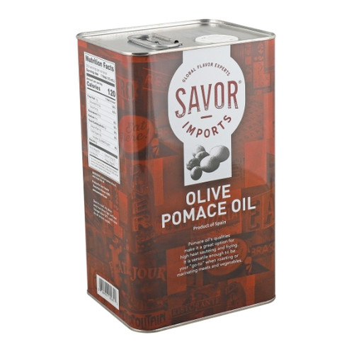 Savor Imports Olive Pomace Oil Tin, 1 Gallon, 6 Per Case