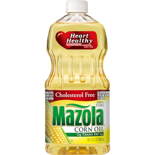 Mazola Zero Trans Fat Corn Oil, 32 Fluid Ounce, 12 Per Case