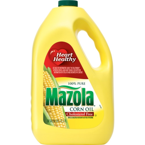 Mazola Trans Fat Free Salad & Frying Corn Oil, 1 Gallon, 6 Per Case