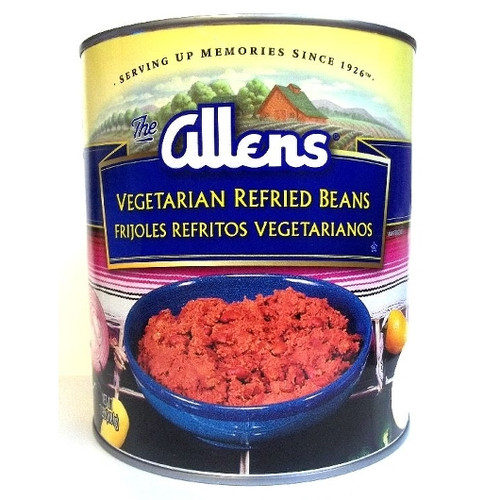 Allen Refried Beans Vegetarian Canned, 112 Ounces, 6 Per Case