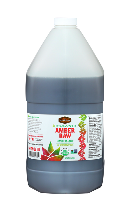 Madhava Organic Amber Raw 100% Blue Agave
