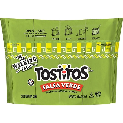 Tostitos The Walking Taco Tortilla Chips Salsa Verde, 2.25