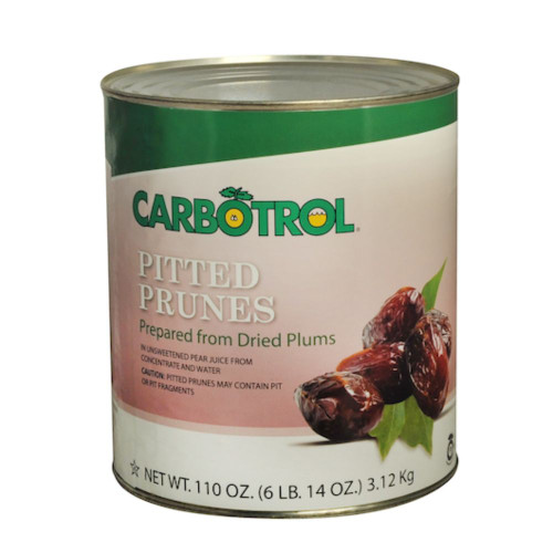 Carbotrol #10 Pitted Prunes, 110 Ounce