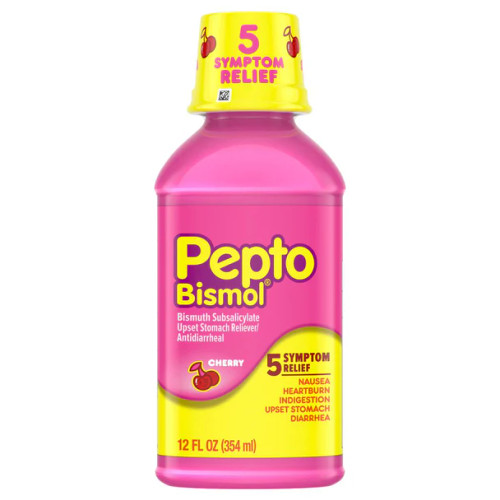 Procter and Gamble Pepto-Bismol Original Liquid,  8 Fluid Ounce, 12 Per Case