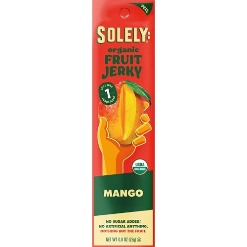 Solely Mango Fruit Jerky, 0.8 Ounce, 12 Per Pack, 6 Per Case Solely Mango Fruit Jerky, 0.8 Ounce, 12 Per Pack, 6 Per Case