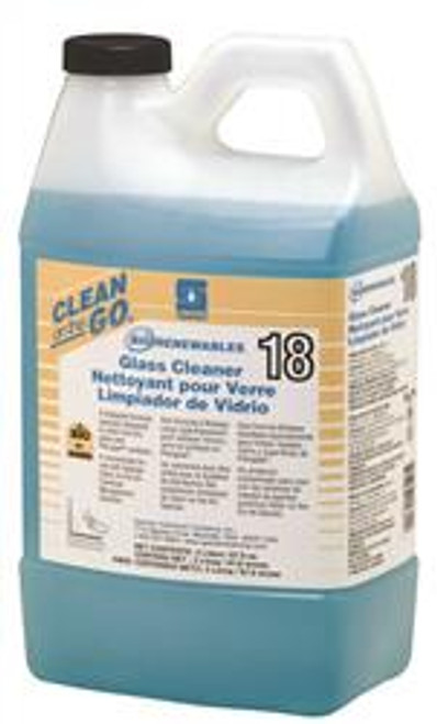 Spartan Biorenewables Waterfall Scent Glass Cleaner, 2 Liters, 4 Per Case