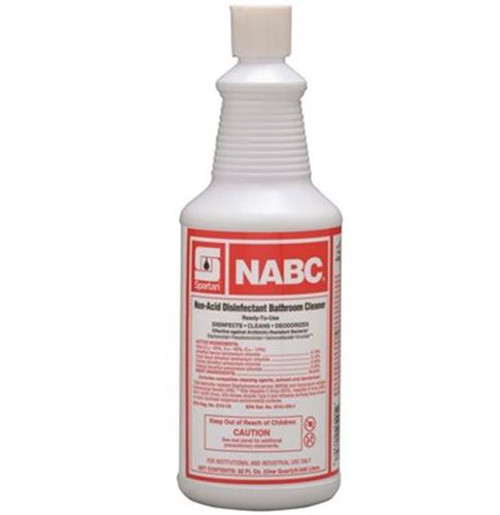 Spartan NABC Bathroom Cleaner Disinfectant Floral Scent 1 Qt 12/CT