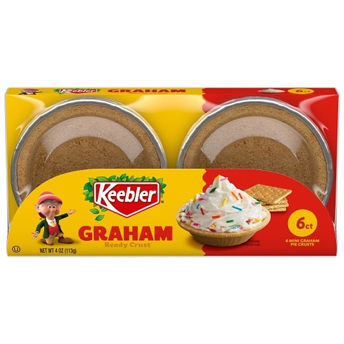 Keebler Crusts Graham Cracker Mini Pie Crust 6CT, 4 Ounce, 12 Per Case Keebler Crusts Graham Cracker Mini Pie Crust 6CT, 4 Ounce, 12 Per Case